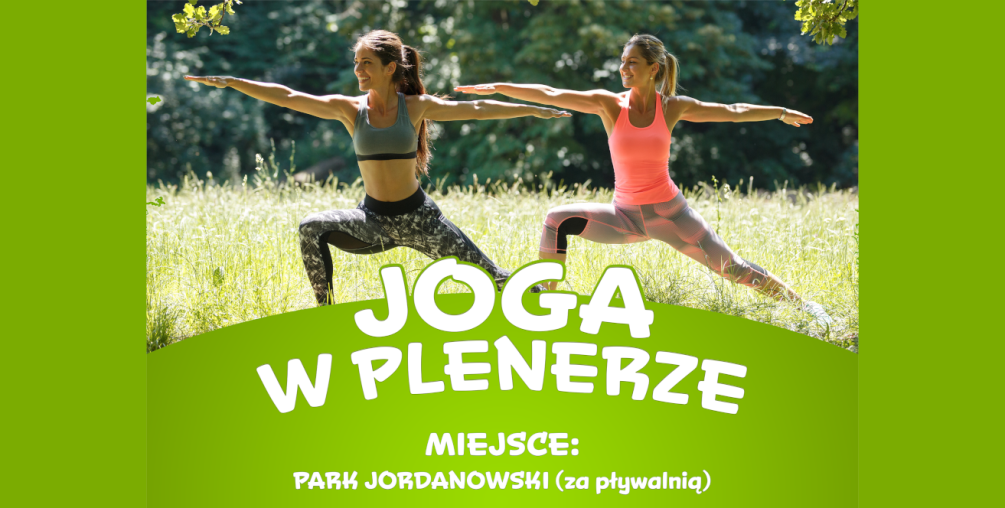 Joga w parku plakat