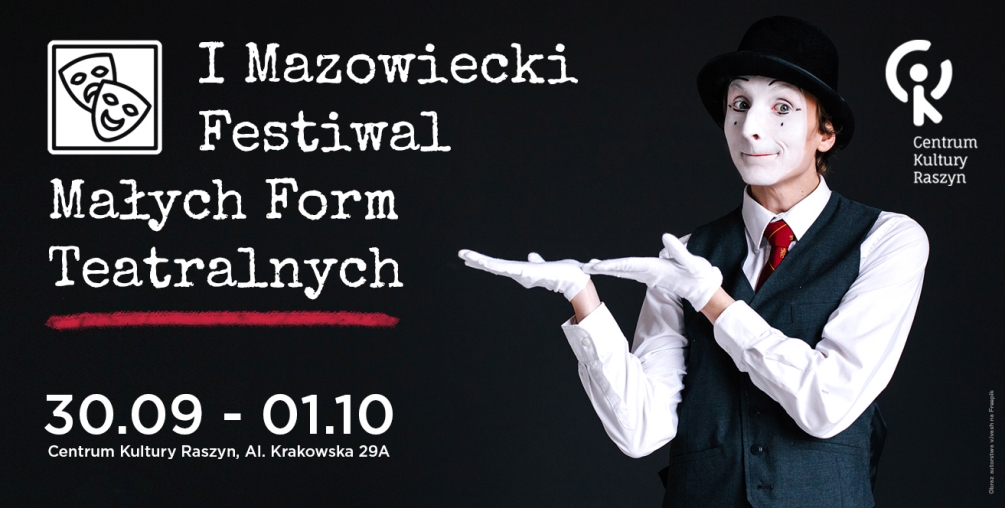 Plakat: I Mazowiecki Festiwal Małych Form Teatralnych