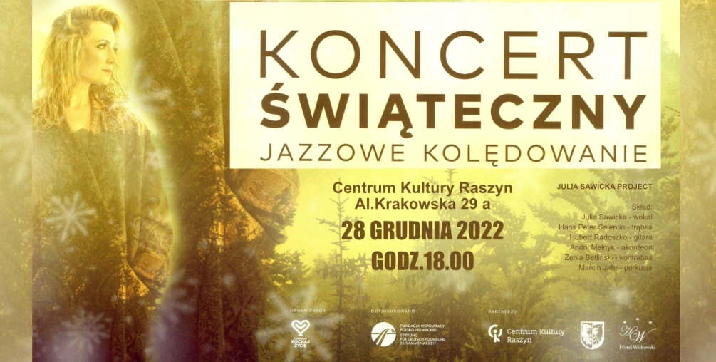 Plakat: Koncert Świąteczny Jazzowe Kolędowanie