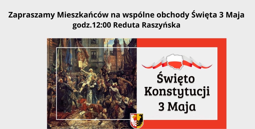 Plakat: Obchody Święta 3 Maja