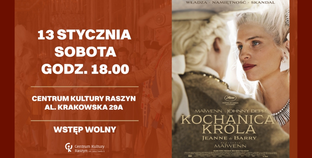 Plakat; Film „Kochanica króla Jeanne du Barry”