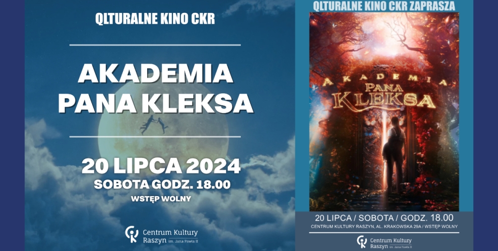 Qlturalne kino CKR - Akademia Pana Kleksa