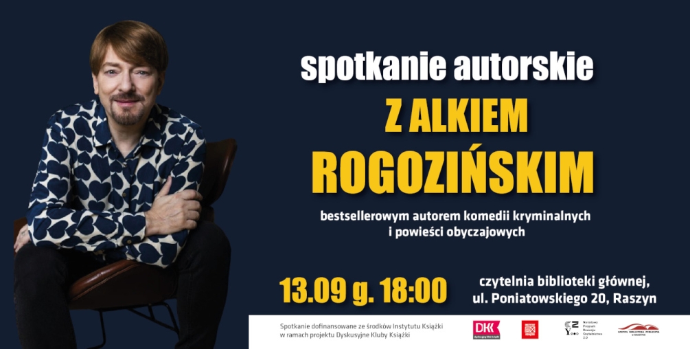 Spotkanie autorskie z Alkiem Rogozińskim