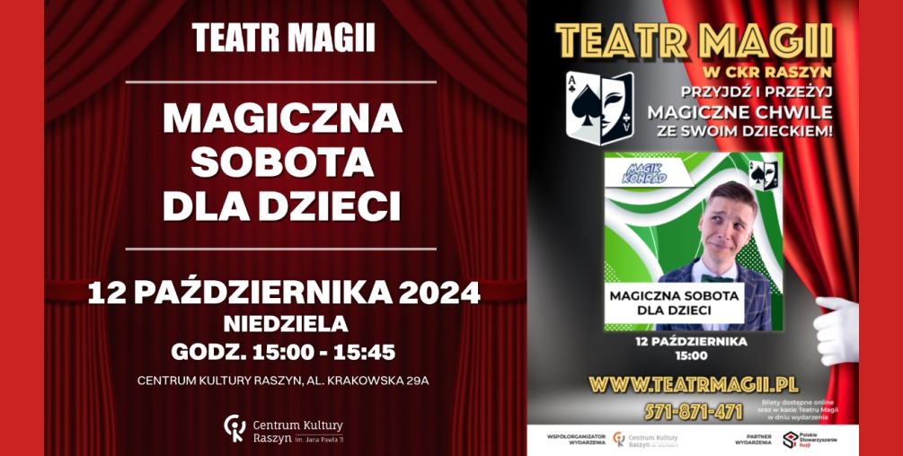 Teatr Magii zaprasza na Familijne Show Konrada Modzelewskiego