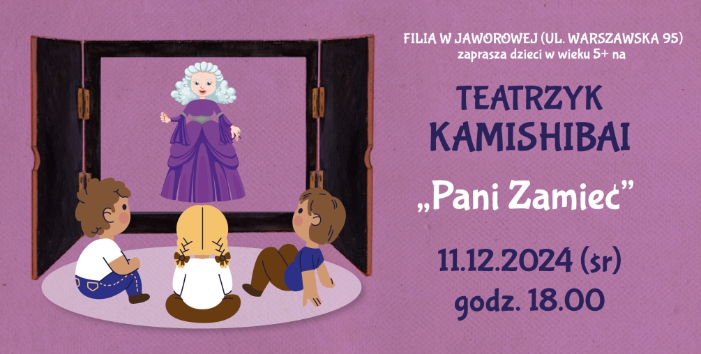 Teatrzyk KAMISHIBAI w fili w Jaworowej