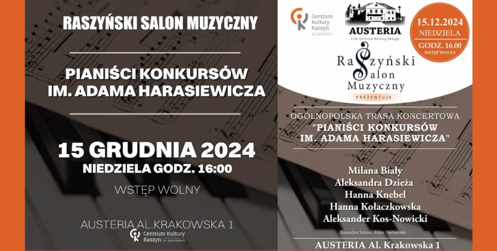 „Pianiści Konkursów im. Adama Harasiewicza”.