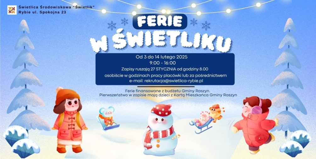 FERIE 2025 w Świetliku