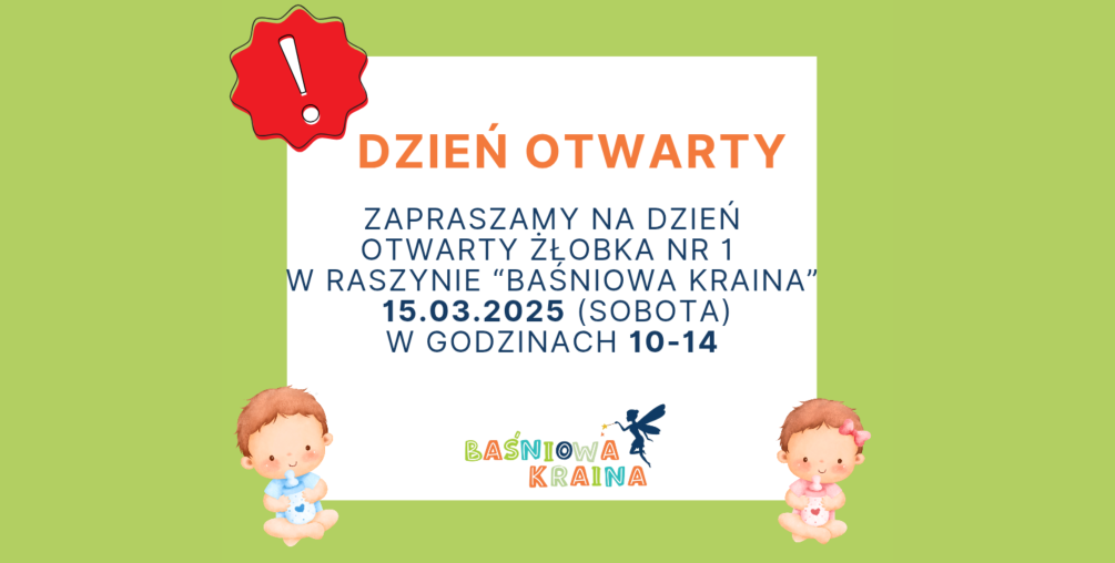 Dzień Otwarty w Żłobku Nr.1 Baśniowa Kraina