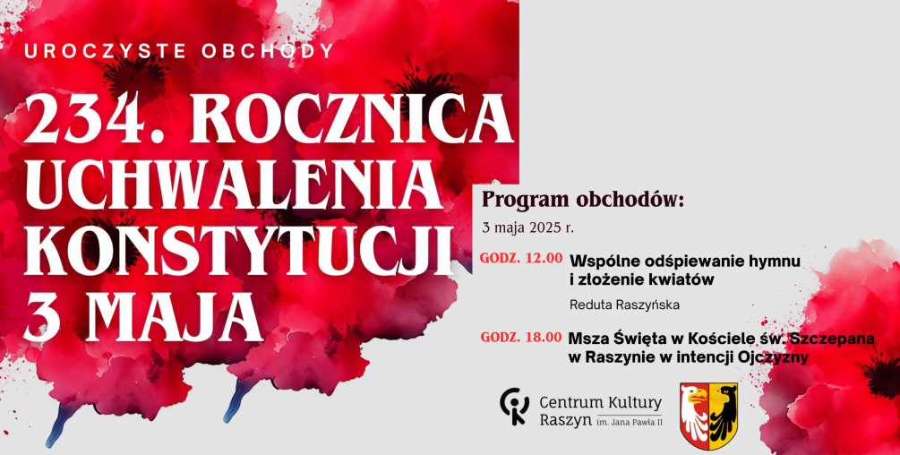234. rocznica uchwalenia Konstytucji 3 Maja
