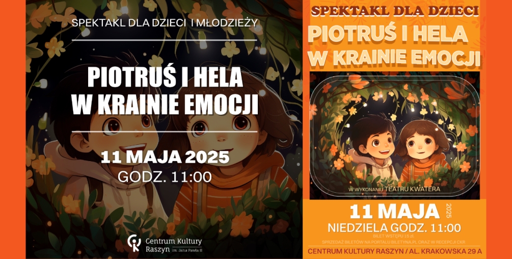 Spektakl „Piotruś i Hela w Krainie Emocji”