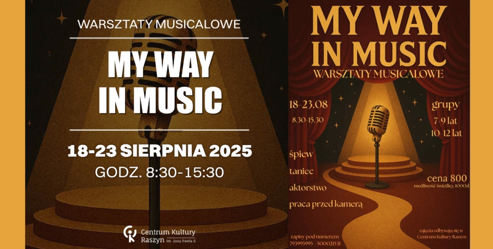 Centrum Kultury Raszyn zaprasza na Warsztaty Musicalowe
