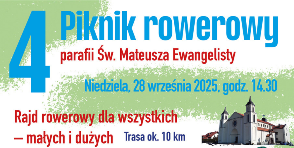 4. Piknik rowerowy parafii Św. Mateusza Ewangelisty już w najbliższą niedzielę