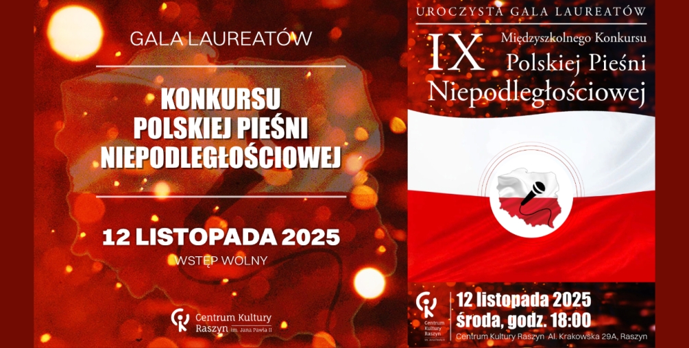 Uroczysta Gala rozdania nagród Konkursu Polskiej Pieśni Niepodległościowej
