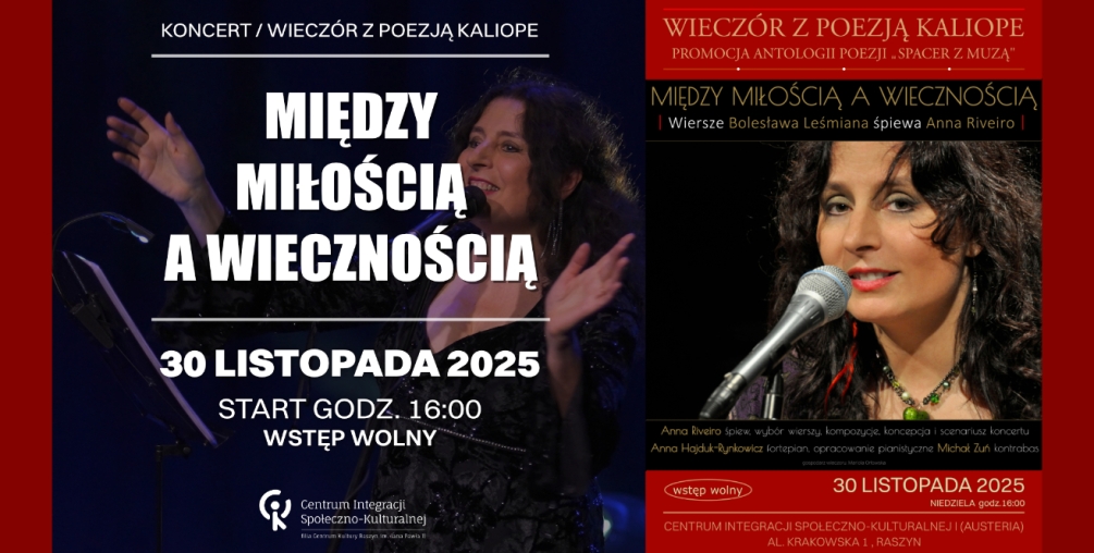 Między miłością a wiecznością – w rocznicę śmierci poety Wiersze Bolesława Leśmiana śpiewa Anna Riveiro