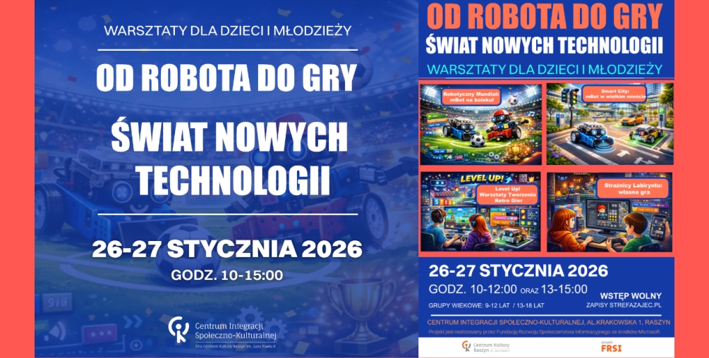 Warsztaty „Od robota do gry - świat nowych technologii".