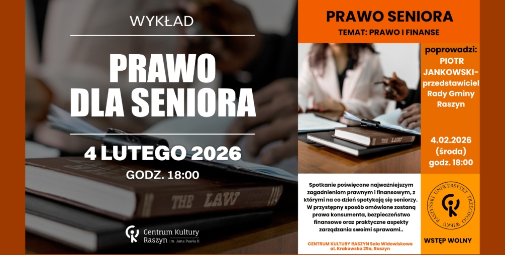 Wykład RUTW: Prawo i finanse dla seniora 