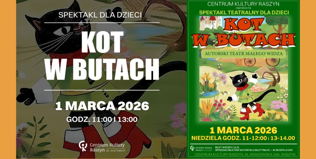 Autorski Teatr Młodego Widza w Warszawie. Wystąpią: Marcin Piejaś i Artur Gotz.
