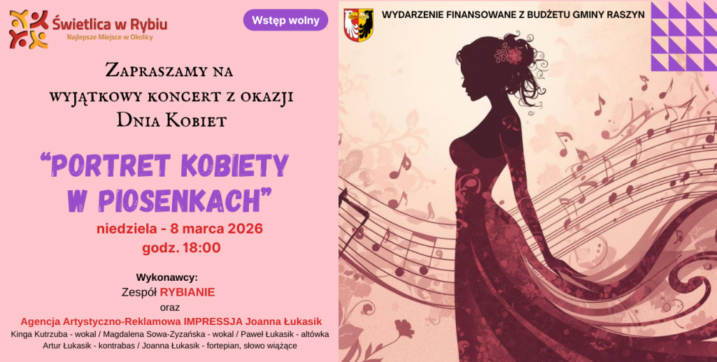 Koncert z okazji Dnia Kobiet pt. „Portret kobiety w piosenkach”