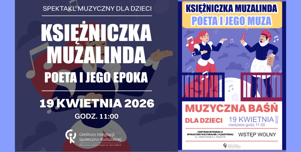 Interaktywna baśń muzyczna z cyklu KSIĘŻNICZKA MUZLINDA – EPOKI - o wyprawie do EPOKI ROMANTYZMU