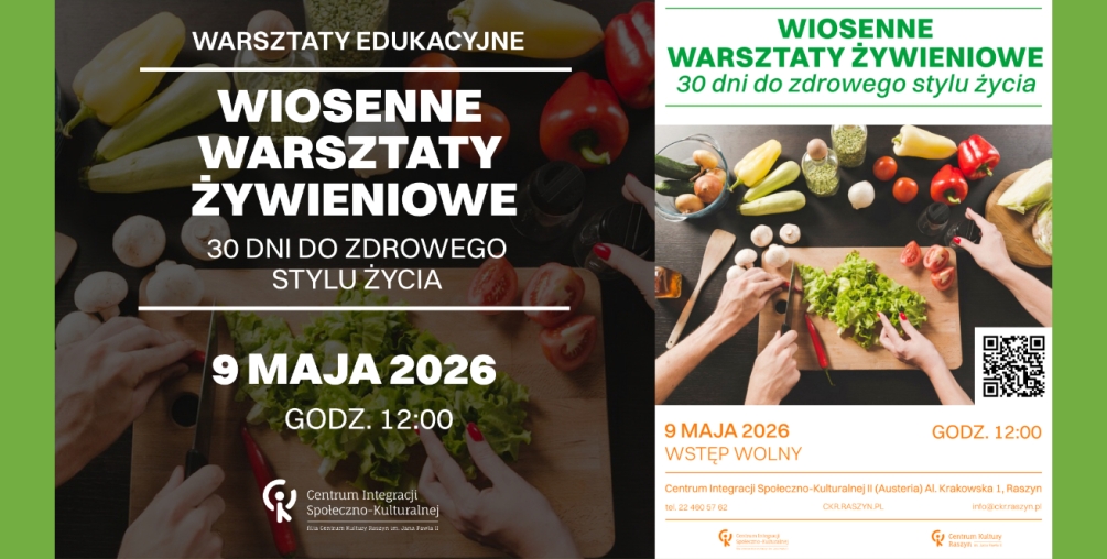 wiosenne warsztaty żywieniowe "30 dni do zdrowego stylu życia"