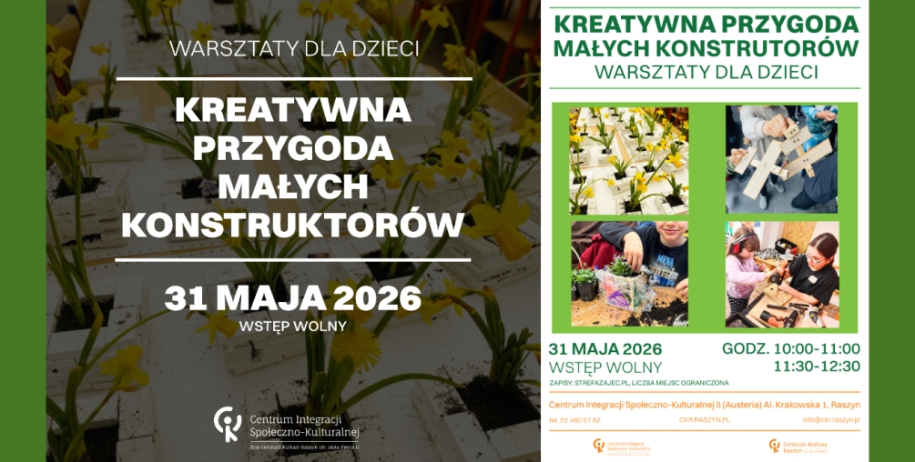 Warsztaty dla dzieci - Kreatywna Przygoda Małych Konstruktorów