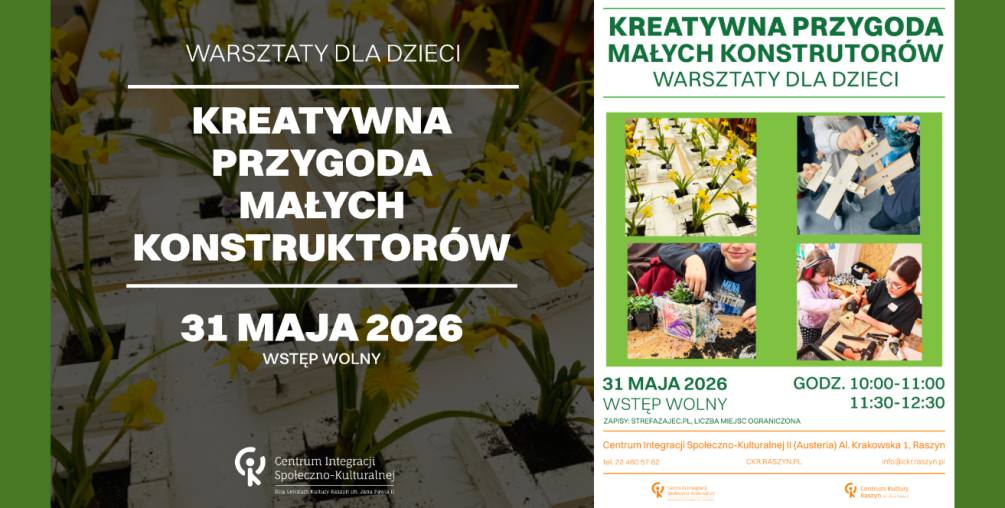Warsztaty dla dzieci - Kreatywna Przygoda Małych Konstruktorów