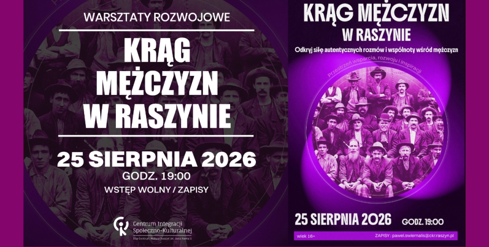 Krąg mężczyzn w Raszynie