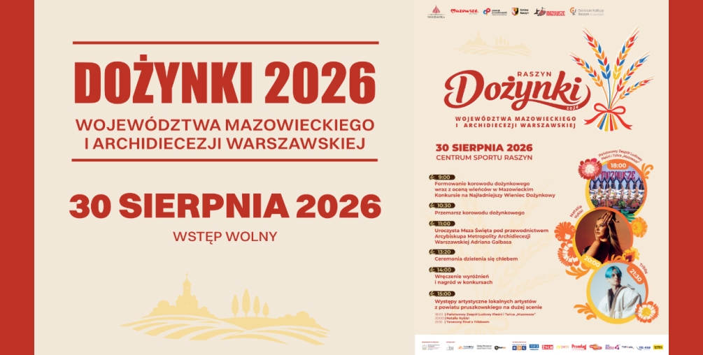 Dożynki Wojewódzkie i Archidiecezjalne w Raszynie!