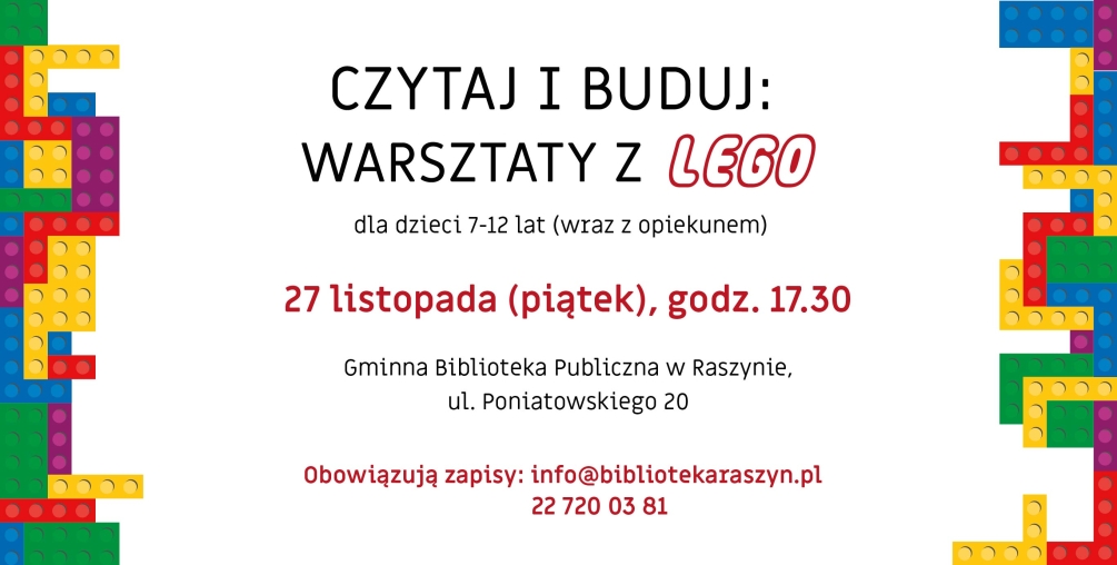 CZYTAJ I BUDUJ: WARSZTATY Z LEGO