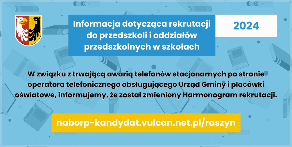 Plakat: Informacja dotycząca rekrutacji do przedszkoli i oddziałów przedszkolnych w szkołach