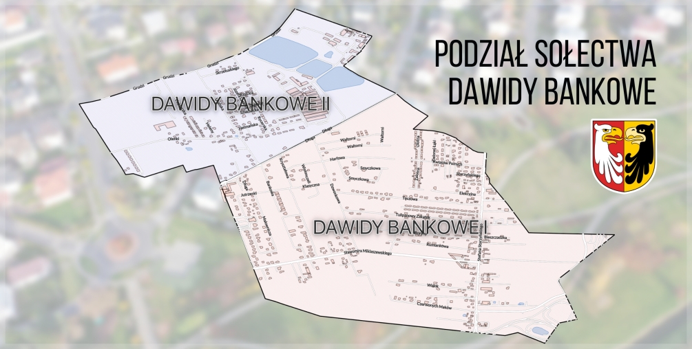 Podział sołectwa Dawidy Bankowe 