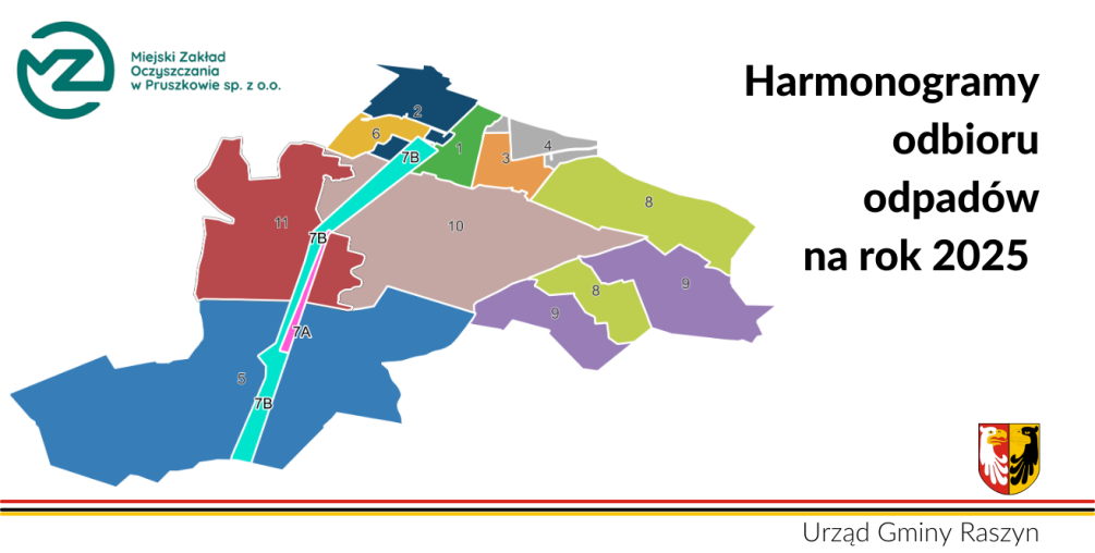 Harmonogramy odbioru odpadów 2025