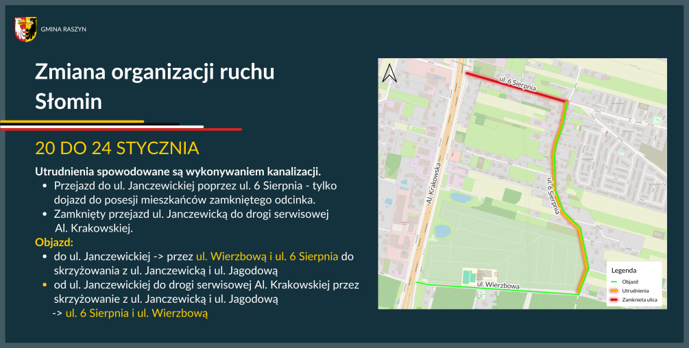 Zmiana organizacji ruchu - Słomin