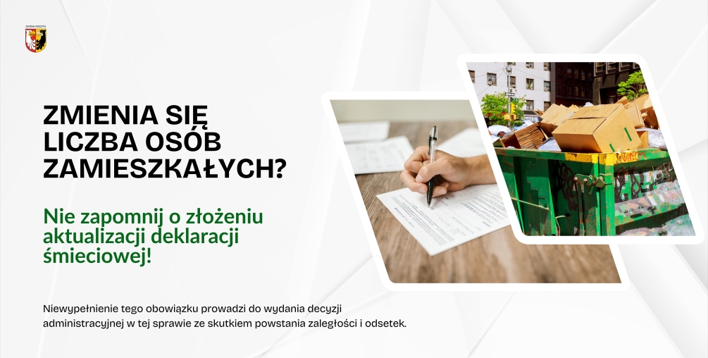 Złożenie aktualizacji deklaracji śmieciowej