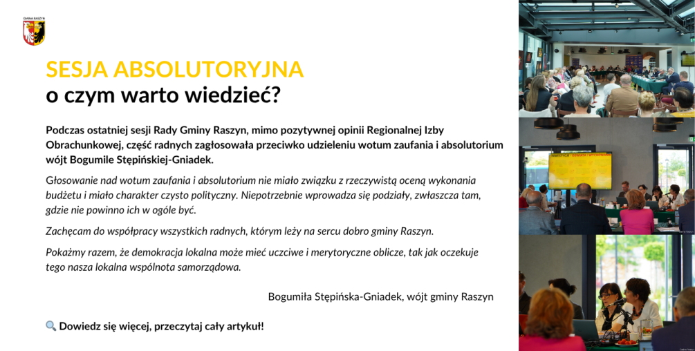 Echa sesji absolutoryjnej: mieszkańcy mają prawo do rzetelnej informacji