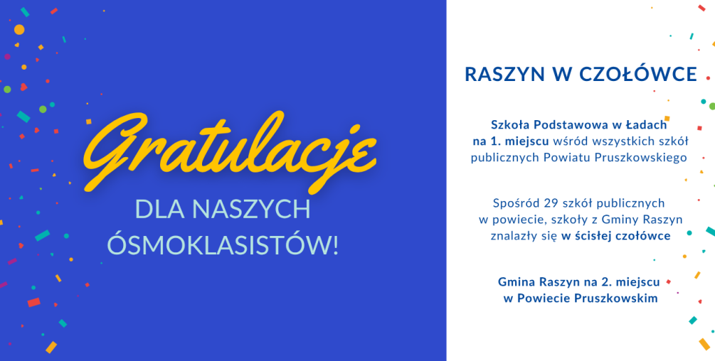 Raszyn w czołówce wyników egzaminu ósmoklasisty