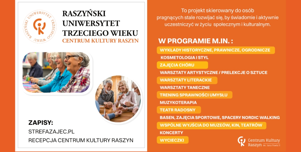 Uniwersytet Trzeciego Wieku w Raszynie – dołącz do nas!