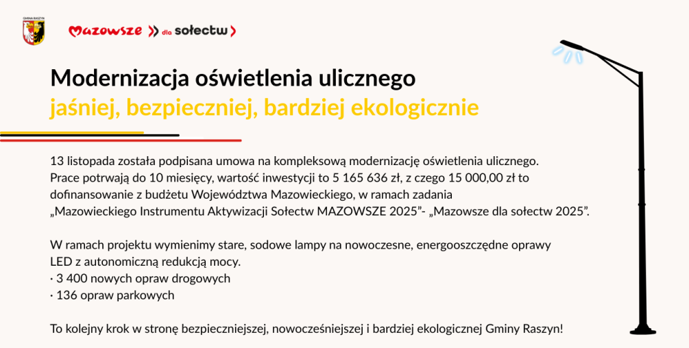 Kompleksowa modernizacja oświetlenia ulicznego