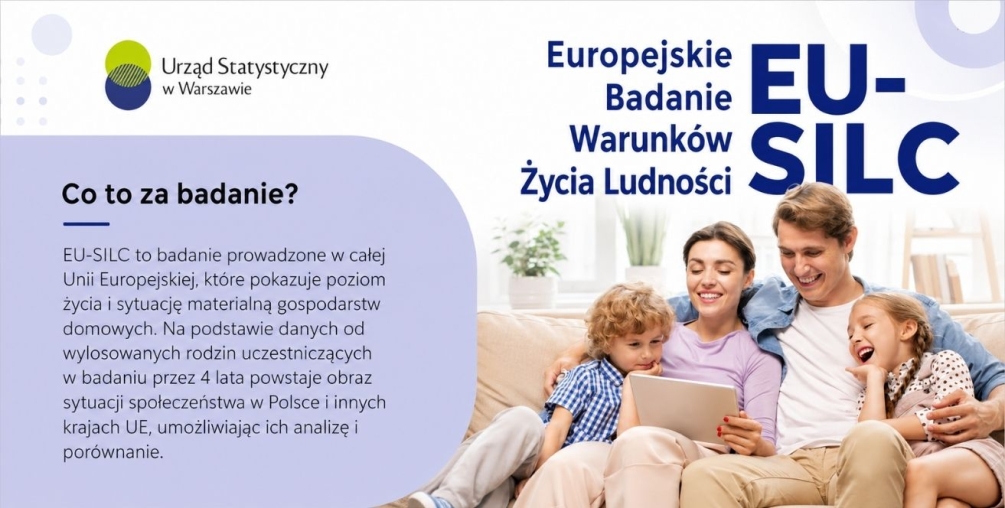 Europejskie Badanie Warunków Życia Ludności (EU-SILC) - informacja dla mieszkańców