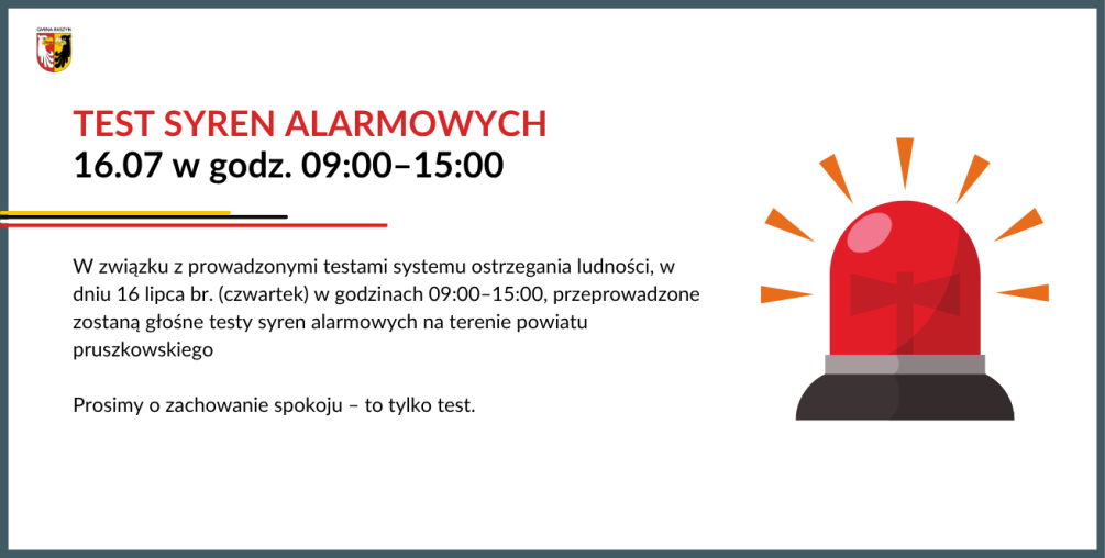 Test syren alarmowych