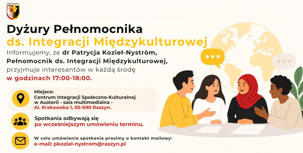 Dyżury Pełnomocnika ds. Integracji Międzykulturowej