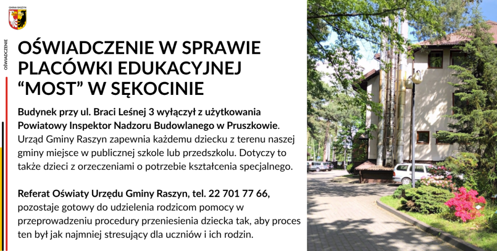 FAKTY W SPRAWIE PLACÓWKI MOST W SĘKOCINIE STARYM